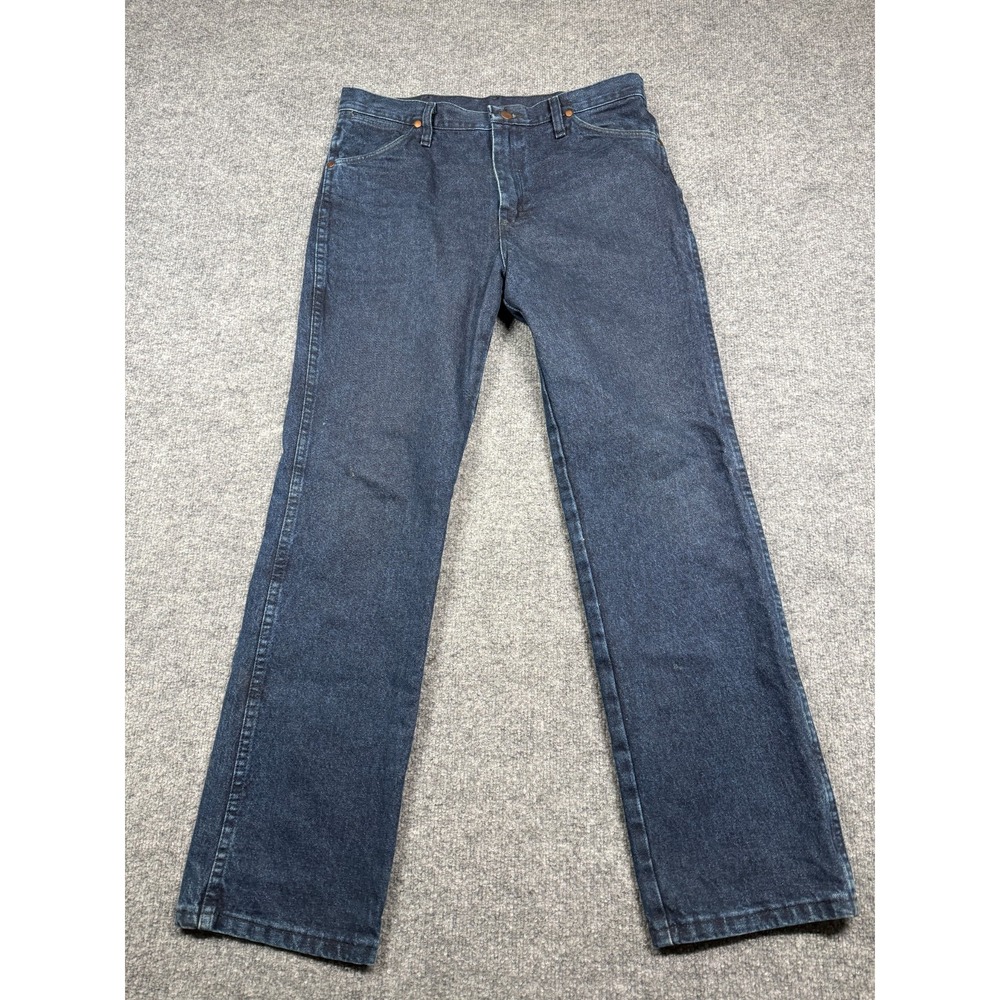 Wrangler 936NTF Mens Jeans 32x30 Blue Denim Straight Leg Streetwear Casual